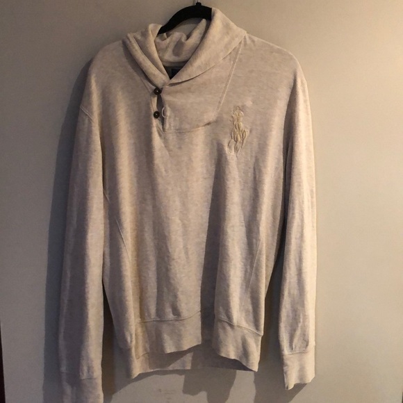 Ralph Lauren Sweaters - Ralph Lauren Cream V-Neck Cotton Sweater